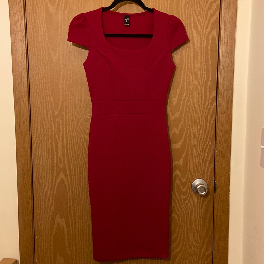 Patterned Red Dress